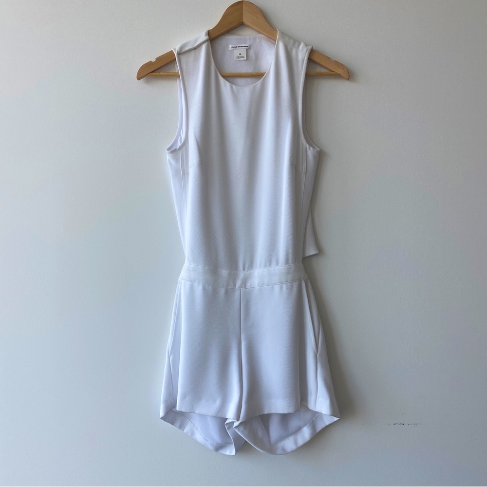 Club Monaco White Backless Romper Jumpsuit - Size 00 - Picture 4 of 6